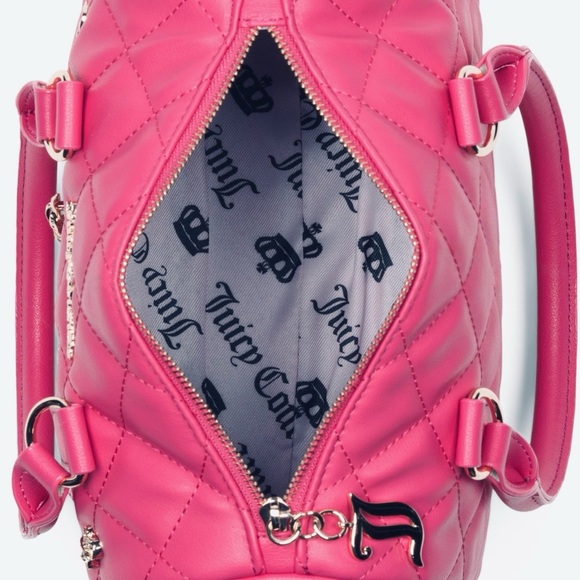 💋Juicy Couture Girls Only Satchel Handbag Hot Pink NWT - Picture 11 of 14